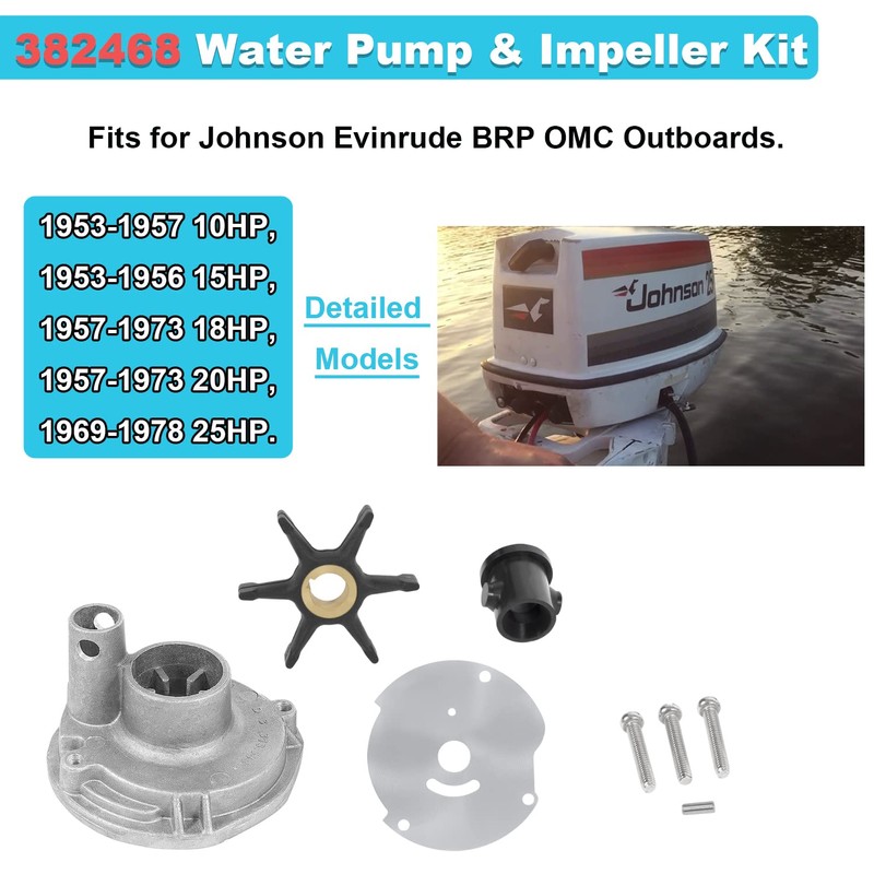 382468 0382468 Water Pump Impeller Kit Fit for Johnson Evinrude