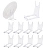 SHSMPXOY 8 Set Clear Plastic Display Stands Clear Display Stands