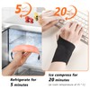 Vallavin Wrist Bandages for TFCC Crack, Built-in Ice Pack Gel