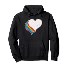 Love Heart Shape Vintage Heart Colorful Heart Pullover Hoodie