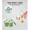 Unbranded Silicone Ice Cube Tray with Lid, Ice Mold for