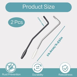 2 PCS Guitar Tremolo Arm, Whammy Bar, Thread Tremolo Arm, Trem Bar, Guitar Vibrato Stick for Stratocaster, Electric Guitar Replacement, Tremolo System (Multi-Color, 6.53in)