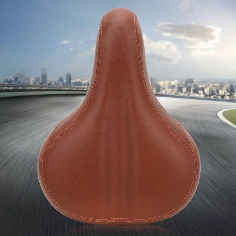 7010 PVC Leather Shock Absorption Bicycle Saddle Thicken Widen Cushion