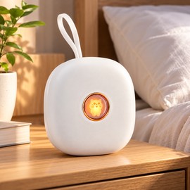 Vibrating Alarm Clock for Heavy Sleepers – Silent Dual Alarm with Flashing Light, Snooze & Adjustable Vibration for Bedside Use
