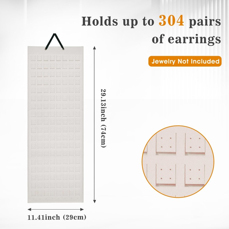 Lolalet Hanging Earring Holder Organizer with 20 Hooks for Women,