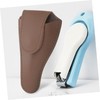 FOMIYES Cuticle Scissor Protective Pu Nipper Case for Nail Clippers