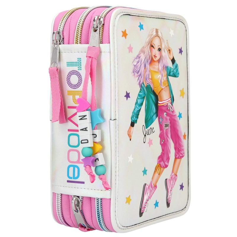 Depesche 10829 Pencil Case with 3 Zips and Pens by