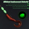 JSHANMEI Glow Fishing Beads Hard Plastic Luminous Beads Green Oval