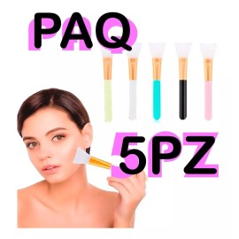 Veraly 5 Pinceles Faciales De Silicona Aplica Mascarillas Cremas
