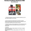 Vertical Cutting Chainsaw Mill, Upgrade Lumber Guide Rail Saw Steel