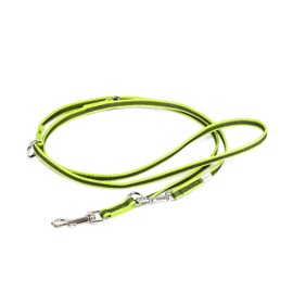 Julius-K9 Colour and Grey Rubber Lead, adjustable