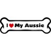 Imagine This Bone Car Magnet, I Love My Aussie, 2-Inch