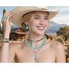OLngMaMa Western Jewelry for Women - Boho Turquoise Jewelry Set