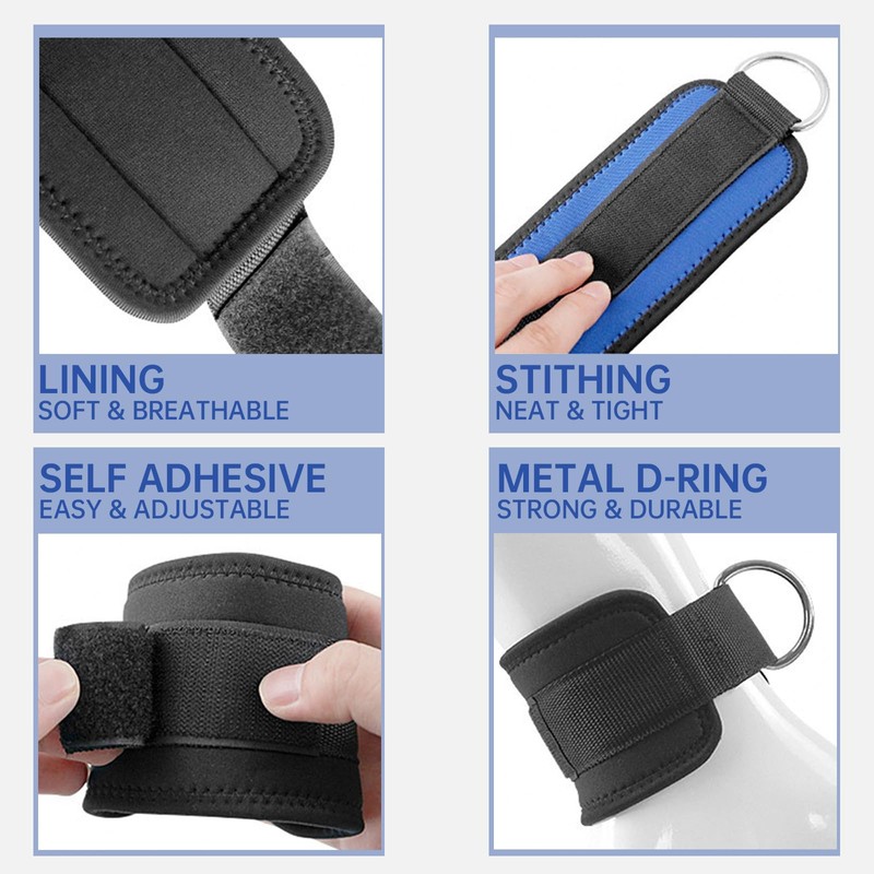 MYPAWEE Ankle Straps for Cable Machines for Kickbacks, Glute Workouts,