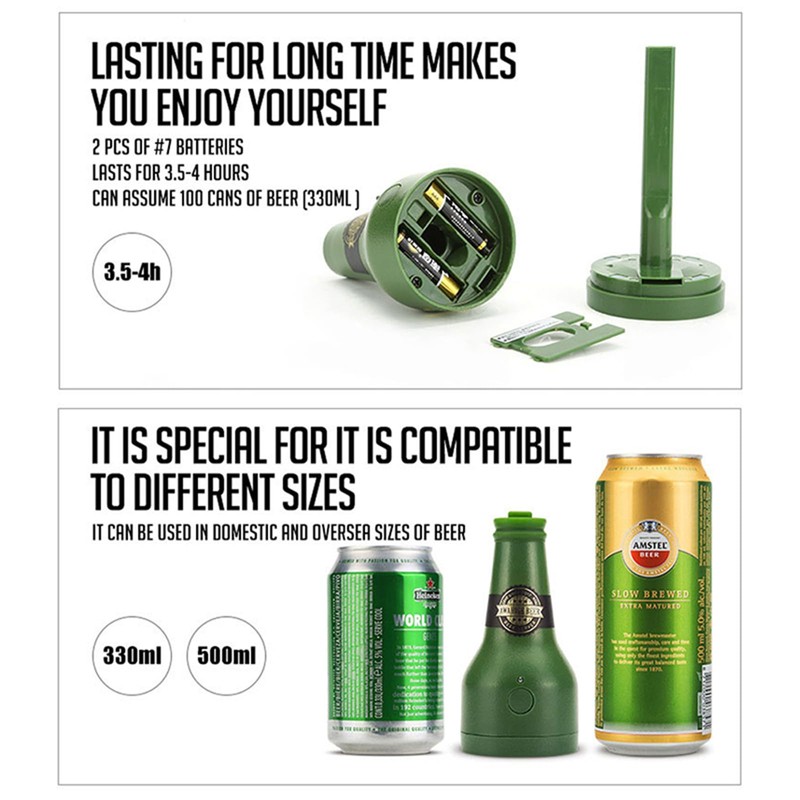 Ultrasonic Wave Canned Beer Foamer Machine, Beer Milk Like Foam