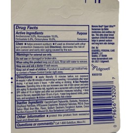 Banana Boat Lip Balm SPF 50 Sport Sunscreen Water Resistant, Pack of 2