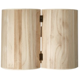 RAYHER HOBBY Round Jewellery Box Made of Natural Wood, Wooden Organiser Storage Box, Height 21cm, Diameter 15cm, 62407000