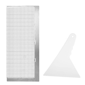 lasuroa 5D Diamond Drawing Ruler with 1020 Blank Grids, Stainless Steel Mesh Grid Tool Kit for Round/Full/Partial Drill DIY Diamond Art Painting Crafts Accessories