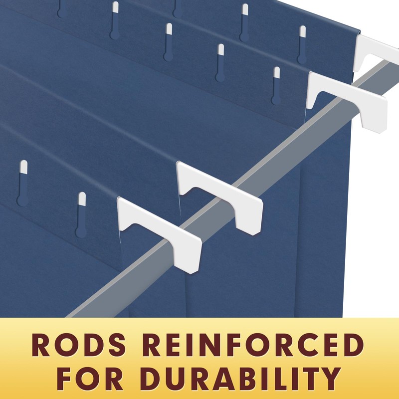 HERKKA Hanging File Folders, 60 Pack Reinforced Letter Size Hanging