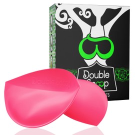 Double Scoop® Push Up Inserts w/Bonus Tape Sticky Strips, Instant Breast Implants, Replacement Bra Pads, Padded Bralette Hack, Breast Lift, Foam Bra Filler Insert, Bra Stuffer, Cup Size D (Pink)
