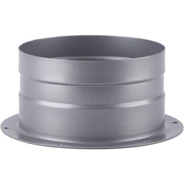 6 Inch Metal Straight Flange Connector, Ventilation Pipe Connector Wall Air Tube Hose Flange Adapter for Duct Fan Kitchen Air Vent Exhaust Ventilator Range Hood