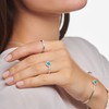 THOMAS SABO TR2344-405-17 Women's Ring Turquoise Stone with White Stones