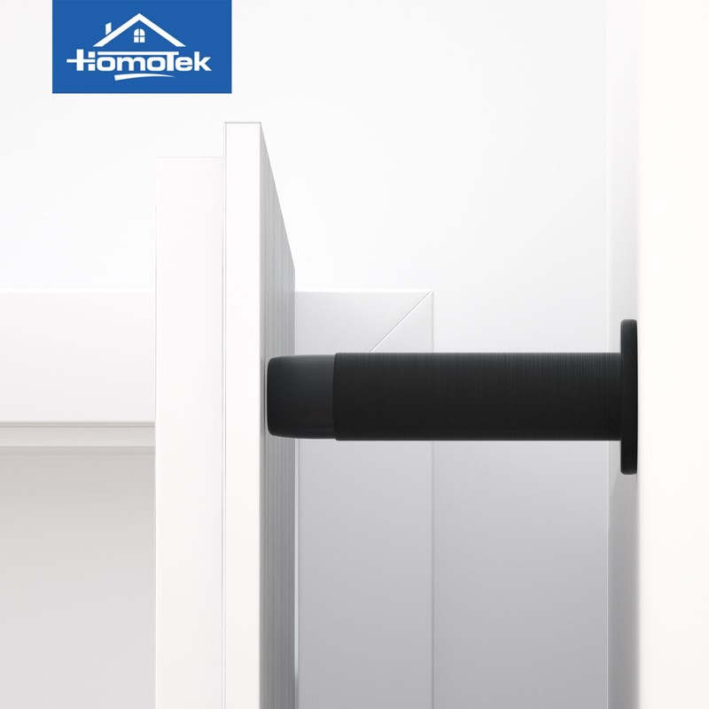 HOMOTEK 8 Pack Heavy Duty Solid Rigid Door Stops Bumper