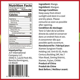 ONETANG Freeze-Dried Fruit Mango Chips, 10 Pack Single-Serve Pack, Non GMO, Kosher, No Add Sugar, Gluten free, Vegan, Holiday Gifts, Healthy Snack 0.35 Ounce