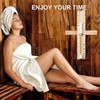 Sauna Hourglass Sand Timer 20 Minute,Rotating Sand Clock 20 Min,Wooden
