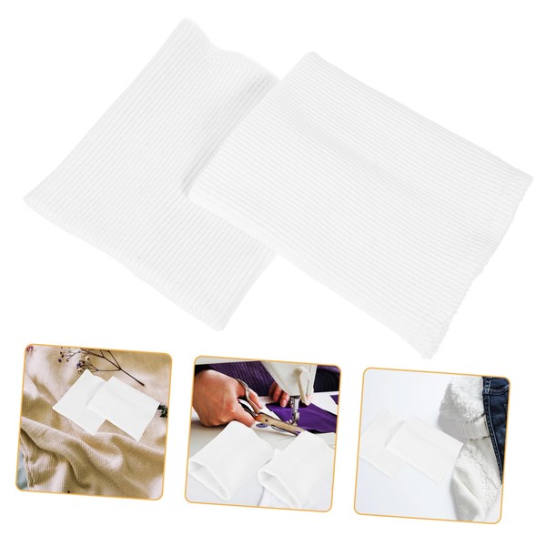 Operitacx Ribbed Trims Fabric Spliced Cuff Jacket Elastic Cuffs Rib