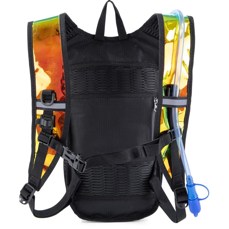 Hydration Backpack Pack with Cool Lights, 2L Water Bladder, Lightweight