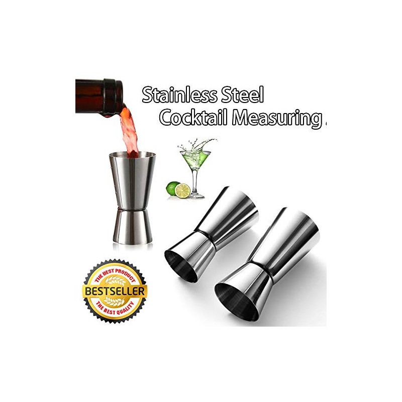 Jigger Spirit Measure by T&F | 20ml/30ml Measuring Cup, Stainless