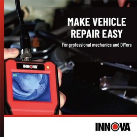 Innova 3380 Borescope Inspection Camera - Handheld 2.7" LCD with 6 LED Light, IP67 Waterproof Digital Camera for Mechanics and DIYers