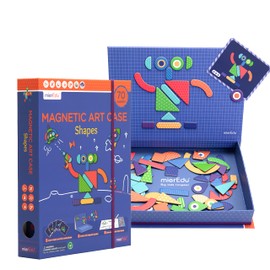 mierEdu Creative Magnetic Game Box Shapes I Toy from 3 Years I Promotes Motor Skills & Imagination I For Home & as a Travel Game for Children I Magnetic Toy Children