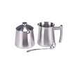 Frieling 18/10 Brushed Stainless Steel Cream and Sugar Set -