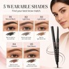 Eyebrow Pencil for Women, Black Waterproof Brow Pencil, 0.1mm Ultra-Fine