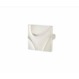 Hafele Breakers 1-3/4 Inch Square Cabinet Knob 120.23.681 satin nickel