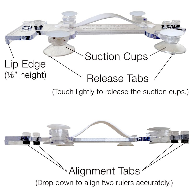 Guidelines4quilting - Quilt Ruler Connector/Handle for Rulers and Templates -