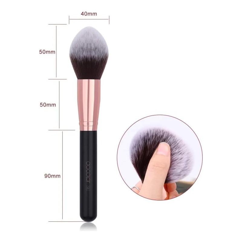 Docolor Brocha Puntiaguda Para Polvo, Maquillaje Profesional