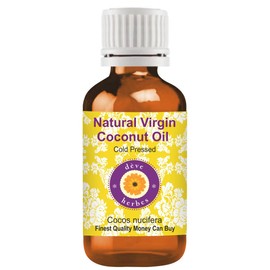 Deve Herbes Natural Virgin Coconut Oil (Cocos nucifera) Cold Pressed 30ml (1 oz)