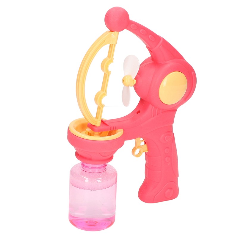 Bubble Gun Automatic Convenient Handle Battery Powered Interesting Fan Function