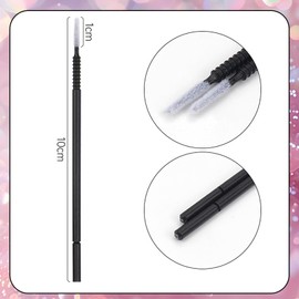 2 Packs Micro Brushes,Black Micro Applicator Brushes,Disposable Long Cotton Swab,Makeup Beauty Tool Kits,Eyelash Tattoo Cleaning Cotton Swab,Suitable for eyelash extension,handmade,Makeup.