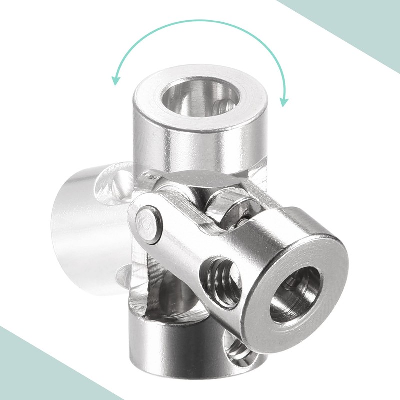 sourcing map 5mm to 6mm Inner Dia Rotatable Universal Joint