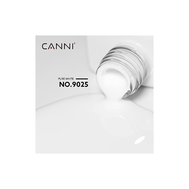 CANNI- Juego de 2 esmaltes de uñas en gel blanco