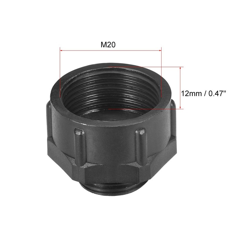 sourcing map Threaded Bushings Nylon Connector Adaptor M16 Outer Thread