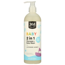 365 by Whole Foods Market, Shampoo Body Wash 2 In 1 Baby & Up Lavender Honey, 16 Fl Oz