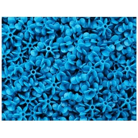 BeadTin Dark Turquoise Opaque 10mm Sunburst Plastic Craft Beads (450pcs)