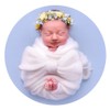 Honra 2Pcs Props for Newborn Photoshoot Mohair Wrap Headband Baby
