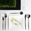 Novelty Modern Flatware Cutlery Combo Set (Black, 80)