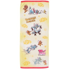 Marushin Tom & Jerry Face Towel Together Forever 4105022100 Approx. 13.4 x 31.5 inches (34 x 80 cm)